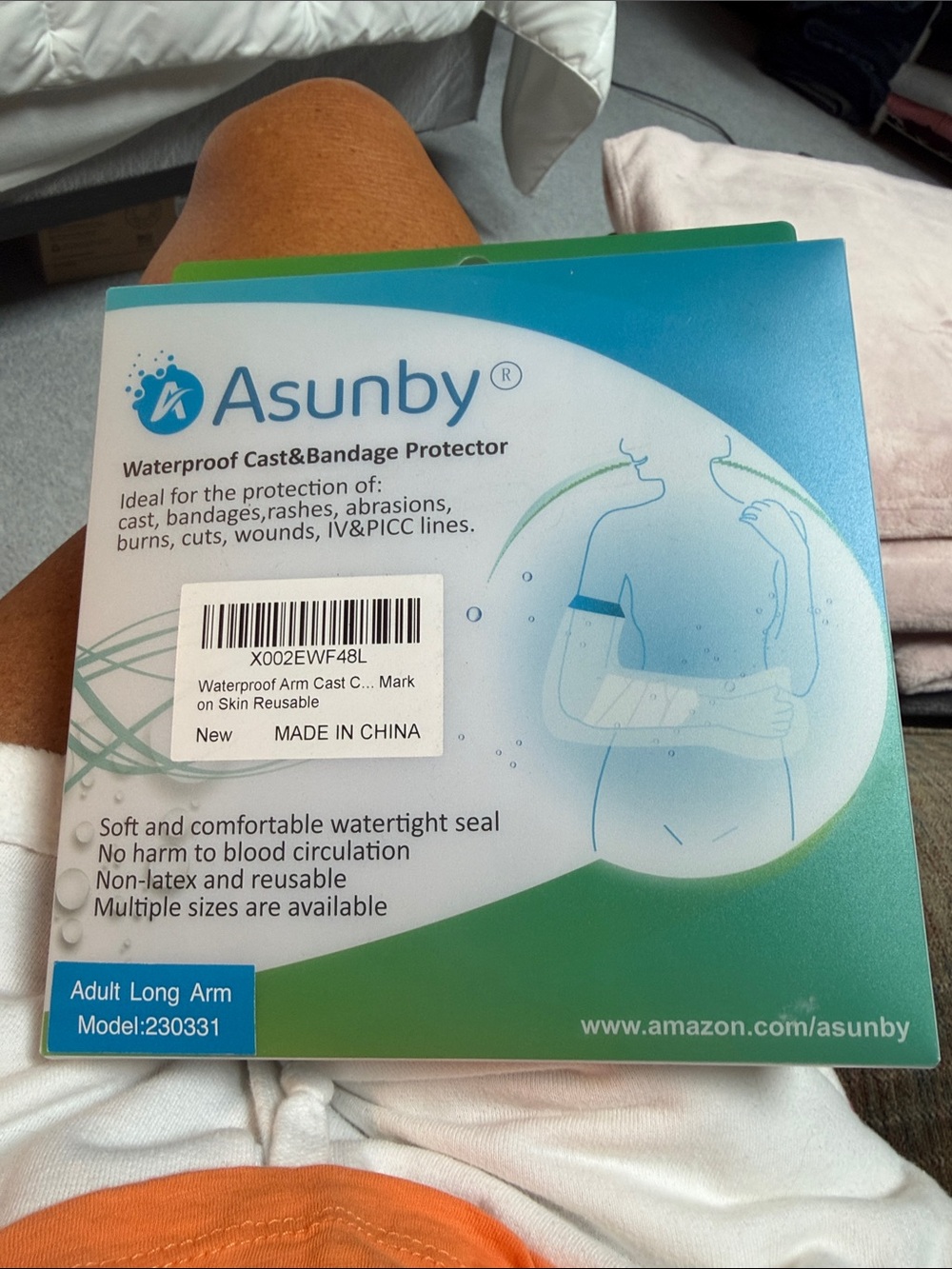 Waterproof Cast & Bandage Protector - Adult long Arm BRAND NEW NEVER OPENED